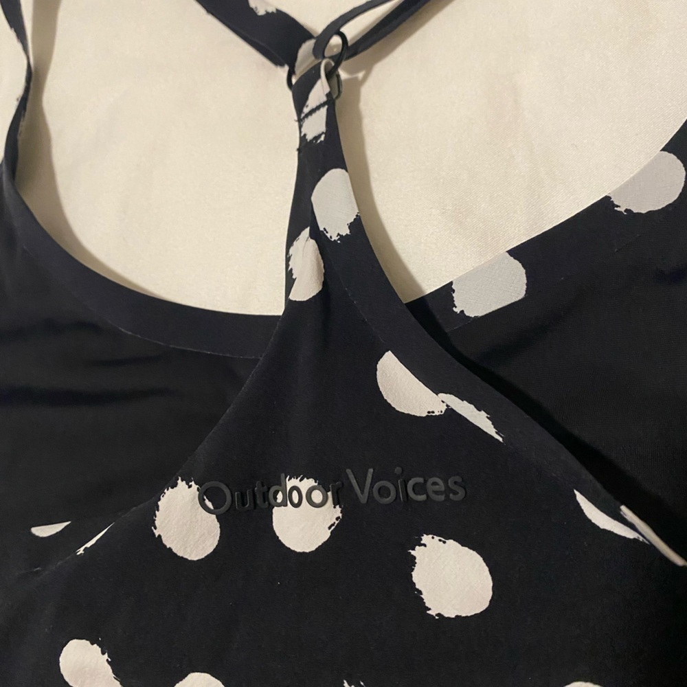 Outdoor Voices Exercise Dress - Black and White Polka Dot - Size Small - Picture 6 of 6